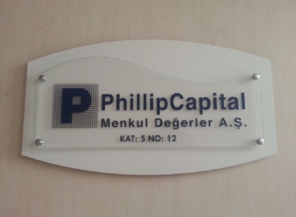 Ofis giriş tabelası - PhilipCapital