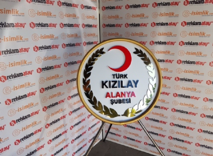 Türk Kızılayı Alanya Şubesi Metal Çelenk