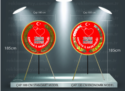 Türkiye Değişim Partisi Metal Çelenk, TDP Metal Çelenk Çalışması Hazır!!