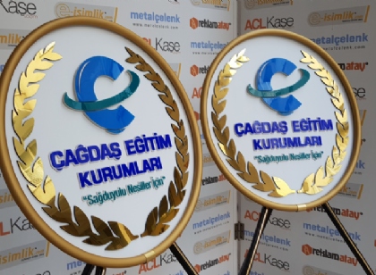 Çağdaş Eğitim Kurumları Metal Çelenk