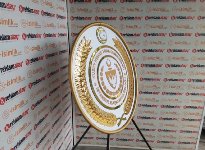 Kuzey Kıbrıs Türk Cumhuriyeti İstanbul Başkonsolosluğu Metal Çelenk