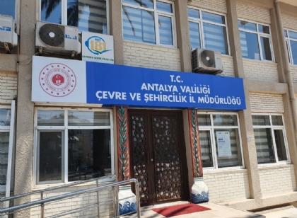 Antalya Çevre ve Şehircilik Bakanlığı Tabela