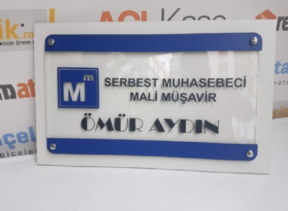 Muhasebeci ve Mali müşavir ofis tabelası