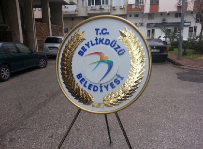 Metal çelenk Beylikdüzü Belediyesi