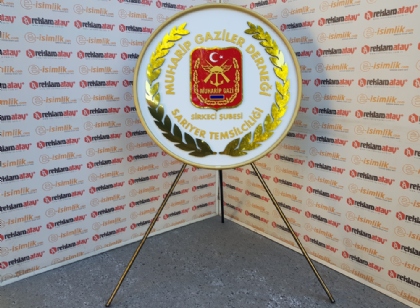gaziler derneği metal çelenkleri