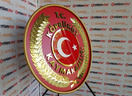 Köprüköy Kaymakamlığı Metal Çelenk