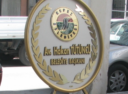 Belediye başkanı özel çelenkleri