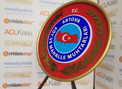 70 Cm Ekonomik  Çelenk Artova Köy Ve Mahalle Muhtarları