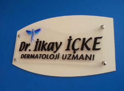 Ofis giriş tabelası Dr. İlkay İçke