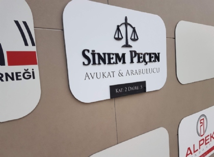 Dış Ofis Kapı Tabelası