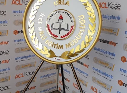 urla millieğitim metal çelenk